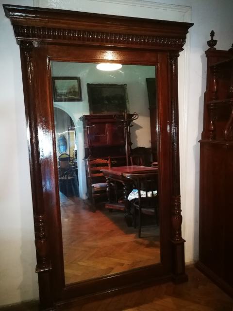 Tölgy antik ónémet tükör